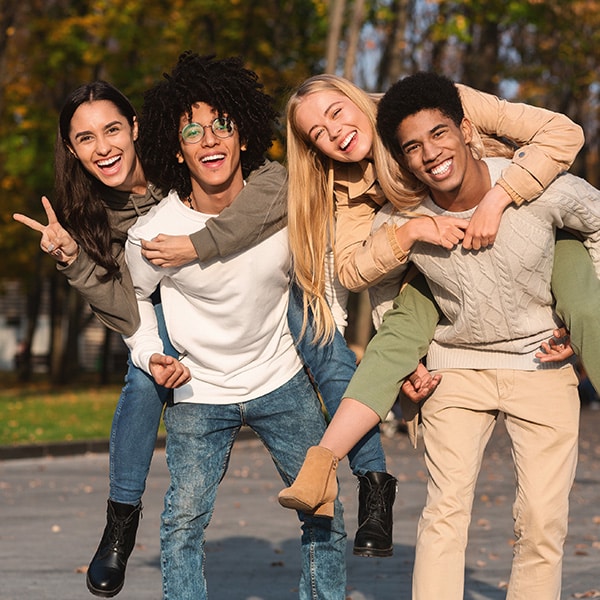 Friends Smiling Sorensen Orthodontics in West Seattle, WA